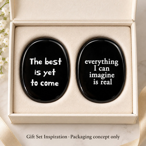Piedra <span class=keywords><strong>de</strong></span> Obsidiana Grabada con Palabras Inspiradoras en Inglés para Regalos <span class=keywords><strong>de</strong></span> Reflexión y Decoración <span class=keywords><strong>de</strong></span> Escritorio con Significado - Product Image 2