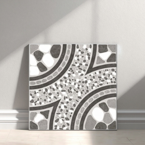Carrelage en céramique mosaïque <span class=keywords><strong>de</strong></span> marbre beige emboîtable 400x400mm, antidérapant, auto-adhésif, moderne pour sol <span class=keywords><strong>de</strong></span> salle <span class=keywords><strong>de</strong></span> bain - Product Image 4