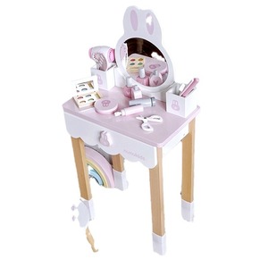 Juego de <span class=keywords><strong>tocador</strong></span> de maquillaje de princesa rosa de estilo nórdico para niñas, juguete de simulación, regalo de cumpleaños para niñas - Product Image 5