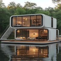 Nouvelle innovation Mobile Capsule Hotel House Cabine préfabriquée Apple Cabin Home avec cuisine et salle de bain pour vivre et travailler