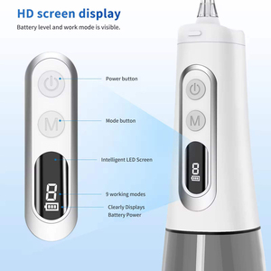 เครื่องทำความสะอาดฟันแบบพกพาไร้สาย ชาร์จไฟผ่าน USB กันน้ำระดับ IPX7 ความจุ 300 มล. - Product Image 4
