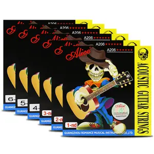 Wholesale Hot selling Best Quality Professional Alice A206 Acoustic Guitar Strings 1st string