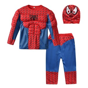 Costume de cosplay Spiderman, Captain America, <span class=keywords><strong>Batman</strong></span>, Superman pour <span class=keywords><strong>enfant</strong></span> – Tenue musclée pour Halloween, TV, film, scène et soirée dansante AL089W - Product Image 2