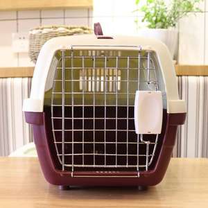 Toptan ticaret güvencesi havayolu onaylı plastik seyahat <span class=keywords><strong>Pet</strong></span> köpek taşıma taşıyıcı kafes Kennel - Product Image 4