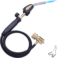 Torche de brasage à allumage automatique de type tuyau LV-CA, torche de soudage au propane MAPP à filetage CGA600 pour la réparation des tubes de cuivre de climatiseur