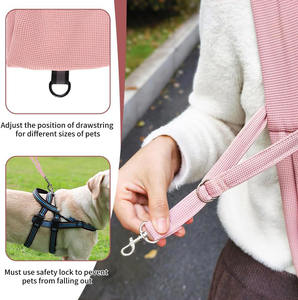 Muestra Gratis, Transportín para Mascotas de Alta Calidad, Negro, Ecológico, para Animales Pequeños, de Poliéster, con Cremallera, Cuadrado, Tipo Bandolera - Product Image 4