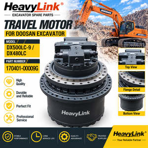 มอเตอร์ขับเคลื่อนรถขุด ชุดเฟ็นด์ไดรฟ์ไฮดรอลิก สำหรับรถขุด Doosan DX500LC-9 DX480LC 170401-00009G - Product Image 2