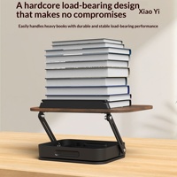 Support de Lecture Personnalisable pour Bureau, Support de Livre Vertical Multifonctionnel, Boîte de Rangement Rotative à 360 Degrés, Modèle Tablette en Panneau de Densité