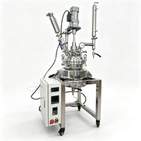 Agitateur de laboratoire en acier inoxydable 316 avec réacteur sous pression, commande à distance, capacité 5L, semi-automatique