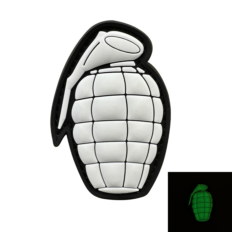 Grenade (white luminous on black background)