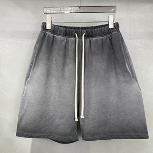 Vente en gros de shorts personnalisés pour hommes lavés à l'acide sérigraphie de haute qualité vintage 100% coton éponge française écologique décontracté - Product Image 5