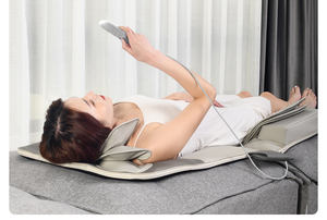 Colchoneta de Masaje Vibratoria con Calor y Control Remoto Inalámbrico, Material Plástico, para Terapia Física Corporal - Product Image 3