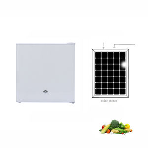 Petit réfrigérateur solaire DC Mini réfrigérateur à compresseur à porte unique 12V 50 litres Réfrigérateur à énergie solaire pour voiture <span class=keywords><strong>Camping</strong></span> en plein air - Product Image 1