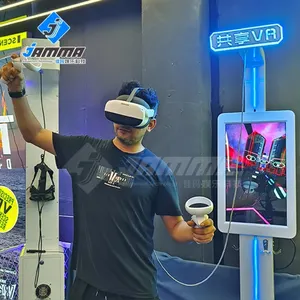 VR sistem game VR, simulator menembak mesin game realitas virtual