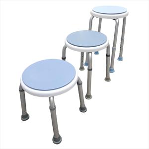 360 °   Sgabello Girevole per Doccia Piccola, Sedile Rotante Liscio per Anziani e Disabili, Sedia Compatta Rotonda per Vasca Senza Attrezzi - Product Image 1