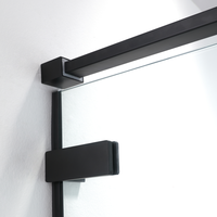 Cabine de douche d'angle de luxe sans cadre en verre trempé Foshan