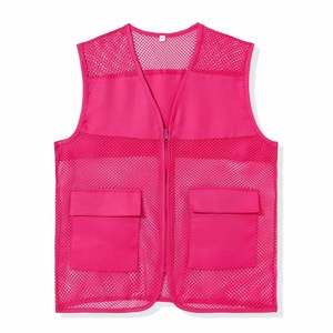 Fabrieks Heren Polyester Gaas <span class=keywords><strong>Vest</strong></span> Jas Werkkleding Bouw <span class=keywords><strong>Safety</strong></span> Shirt Met Zakken Logo Opdruk Visvest Werkvest - Product Image 3