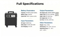 Estación de Energía Portátil de 2000W 2500W 3000W 3500W, Generador de Energía Solar de 3000Wh, Fuente de Energía de Respaldo para Emergencias en Exteriores, Hogar, RV