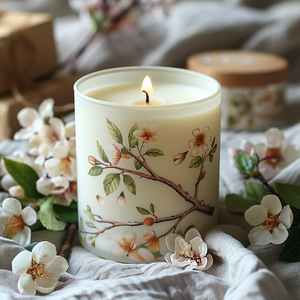 Bougie aromathérapeutique unique à l'huile essentielle d'<span class=keywords><strong>Irene</strong></span>, cadeau premium pour la maison, la chambre à coucher, parfum désodorisant avec senteur de pêche - Product Image 3