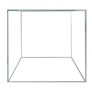 Boîte de rangement en acrylique transparent support organisateur de cube 10x10x10cm boîtes de cube d'affichage en acrylique à 5 faces en plexiglas transparent