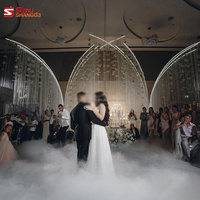 Nouvelle arrivée, arche de mariage, pendentif en cristal suspendu, rideau de perles, toile de fond scintillante, support pour événements, décoration de fête