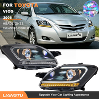 Nouvel ensemble de phares LED LIANGTU pour Vios 2008, lentille de projecteur, feux de jour DRL, clignotants séquentiels, Plug-and-Play, garantie 1 an