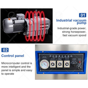 เครื่องบรรจุภัณฑ์สูญญากาศแบบแนวตั้ง OCEAN สำหรับผลไม้อบแห้ง ข้าว และกาแฟ แบบช่องเดียว พร้อมระบบเติมไนโตรเจน - Product Image 3