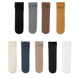 Calcetines Gruesos de Media Pantorrilla para Mujer, Color Sólido, Talla Única, Estilo Versátil para Otoño e Invierno - Product Image 4