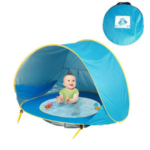 Carpa de <span class=keywords><strong>Playa</strong></span> Portátil para Niños, Impermeable, con Protección UV, Carpa Infantil, Carpa de Juego Plegable para Bebés con Piscina - Product Image 1