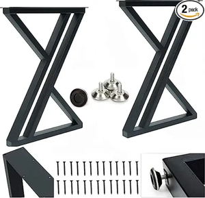 Pieds de canapé en acier inoxydable de haute qualité Pieds d'armoire coniques pour meubles de salon et de cuisine Couverture en satin noir - Product Image 2