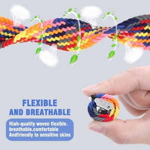 20/22mm cinturino in Nylon traspirante per banda regolabile per <span class=keywords><strong>Samsung</strong></span> per Galaxy Watch 42/46mm attivo 2 per Amazfit <span class=keywords><strong>Band</strong></span> per Huawei - Product Image 5