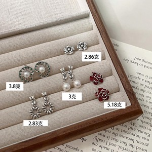 Silver Ruitai S925 Sterling Silver Flower Stud <b>Earrings</b> For Everyday Wear 925 Silver Ear <b>Posts</b> - Product Image 2