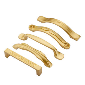 Chinese Style Brass Cabinet <b>Handles</b> Bar Shape Drawer Door Hardware Durable Furniture Pulls Wenzhou Origin - Product Image 1