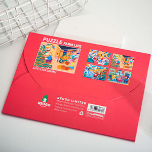 Boîte en carton personnalisée en gros avec impression laminée, puzzles unisexes de 101 à 500 pièces - Product Image 4