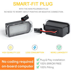 Feu de plaque d'immatriculation LED de rechange pour Ford Mondeo Focus DA3 5D <span class=keywords><strong>Fiesta</strong></span> <span class=keywords><strong>MK6</strong></span> JA8 Ranger C-MAX <span class=keywords><strong>S</strong></span>-MAX Focus Réflecteur Lampe de plaque d'immatriculation - Product Image 4
