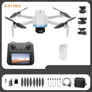 S-X1 MAX <span class=keywords><strong>Drone</strong></span> RC Pieghevole con Telecamera 4K di Alta Qualità, Gimbal a 3 Assi, Schermo e Telecomando per Riprese Aeree Quotidiane - Product Image 6