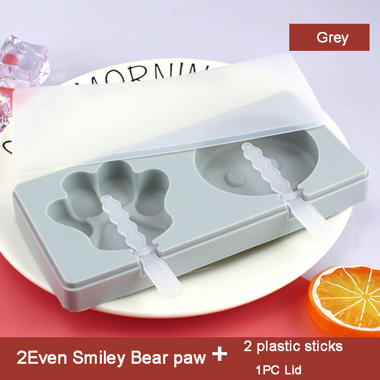 Gris 2 Même Smiley Bear patte Set