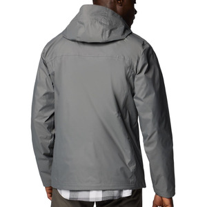 <b>Men</b> Waterproof <b>Jacket</b> Outdoor Windproof Hooded Rain Coat Lightweight Polyester <b>Jacket</b> for Hiking Travel Camping Daily Wear - Product Image 3