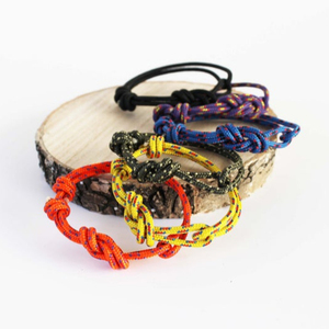 Handmade Happiness knotted <b>rope</b> <b>bracelet</b> - Product Image 1