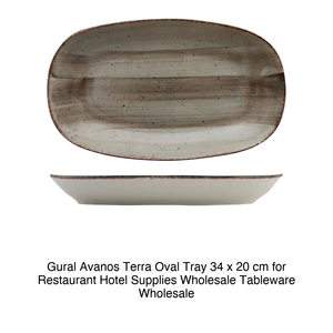 ถาดเสิร์ฟทรงรี Avanos Terra ขนาด 34 × 20 ซม. รุ่น Gural - Product Image 2
