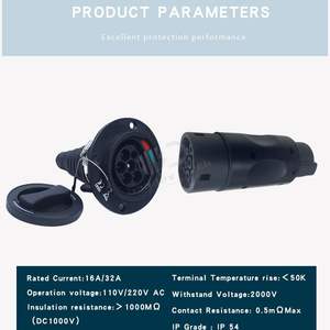 <span class=keywords><strong>Goodev</strong></span> Tech J1772 Tipo 1 A IEC 62196-2 Tipo 2 EV Adaptador 32A Corriente nominal para automóviles eléctricos - Product Image 5