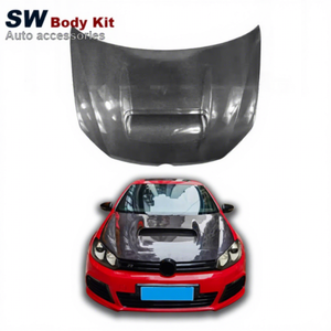 Capot de voiture en Fiber de carbone pour Volkswagen <span class=keywords><strong>Golf</strong></span> <span class=keywords><strong>6</strong></span> MK6 <span class=keywords><strong>GTI</strong></span> R20, mise à niveau, Modification, aérodynamique, couvercle de soupape de moteur, Kit de pièces automobiles - Product Image 1