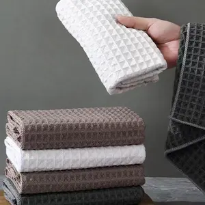 Microfiber Cleaning Cloth Waffle Weave Dust Rags for Household Kitchen Absorbent Quick Drying Cleaning Rag Streak Free Lint Free