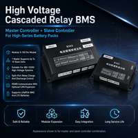 Sistema de Gestión de Baterías en Cascada de Alto Voltaje 48S EC-HV-MC1+EC-HV-SC2+Pantalla LCD de 4.3 Pulgadas CAN RS485 para Almacenamiento de Energía