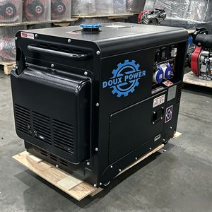Superleiser 5KVA 8KVA Tragbarer Dieselgenerator mit Rädern 12KVA 10KVA AC 1/3 Phasen Luftgekühlter Schalldichter Generator für Zuhause - Product Image 1