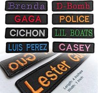 Parches Tácticos Personalizados Morales con Nombre y Logotipo Bordados, Sistema de Gancho y Bucle, Decoración con Lentejuelas para Ropa/Vestimenta