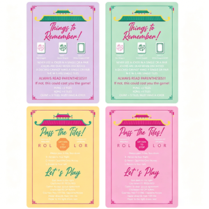 Cartes de mélange de tuiles de <span class=keywords><strong>mahjong</strong></span> à motif personnalisé avec règles de <span class=keywords><strong>mahjong</strong></span> pour mélanger et remélanger les tuiles, accessoires de <span class=keywords><strong>mahjong</strong></span> en acrylique, cadeaux - Product Image 3