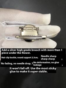 Todos 9cm Grande Elegante Flor Camélia Broche Pinos Pequeno Perfumado Corsage Cabeça Clipe Dual-Use Buckle Plated Jewelry Bag Shoe <span class=keywords><strong>Flower</strong></span> - Product Image 3