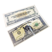 Bons de remise commémoratifs européens de grande valeur, billets de banque américains fantaisie, pièces de monnaie américaines décoratives, emballage