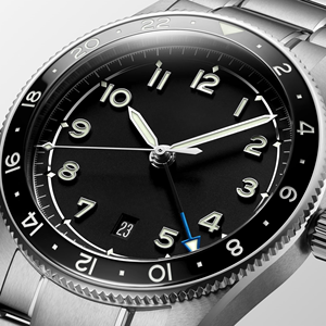 Automatic Mechanical GMT Watch for Men with Luminous Hands <b>Calendar</b> and Stainless Steel Bracelet for Daily Longinesing - Product Image 2